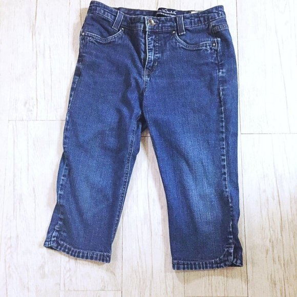 Gloria Vanderbilt Pants - Womens 8P Knee Length Denim Shorts GV Blue Size 8